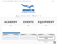 Tablet Screenshot of midaircircus.com